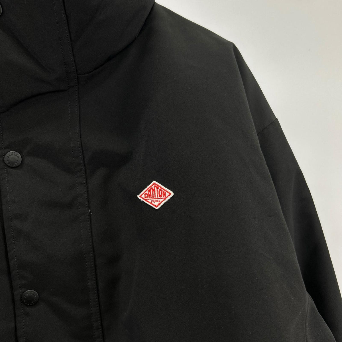 ダウンジャケット Danton STAND COLLAR JACKET DT-A0532 黒 (M) M ブラック