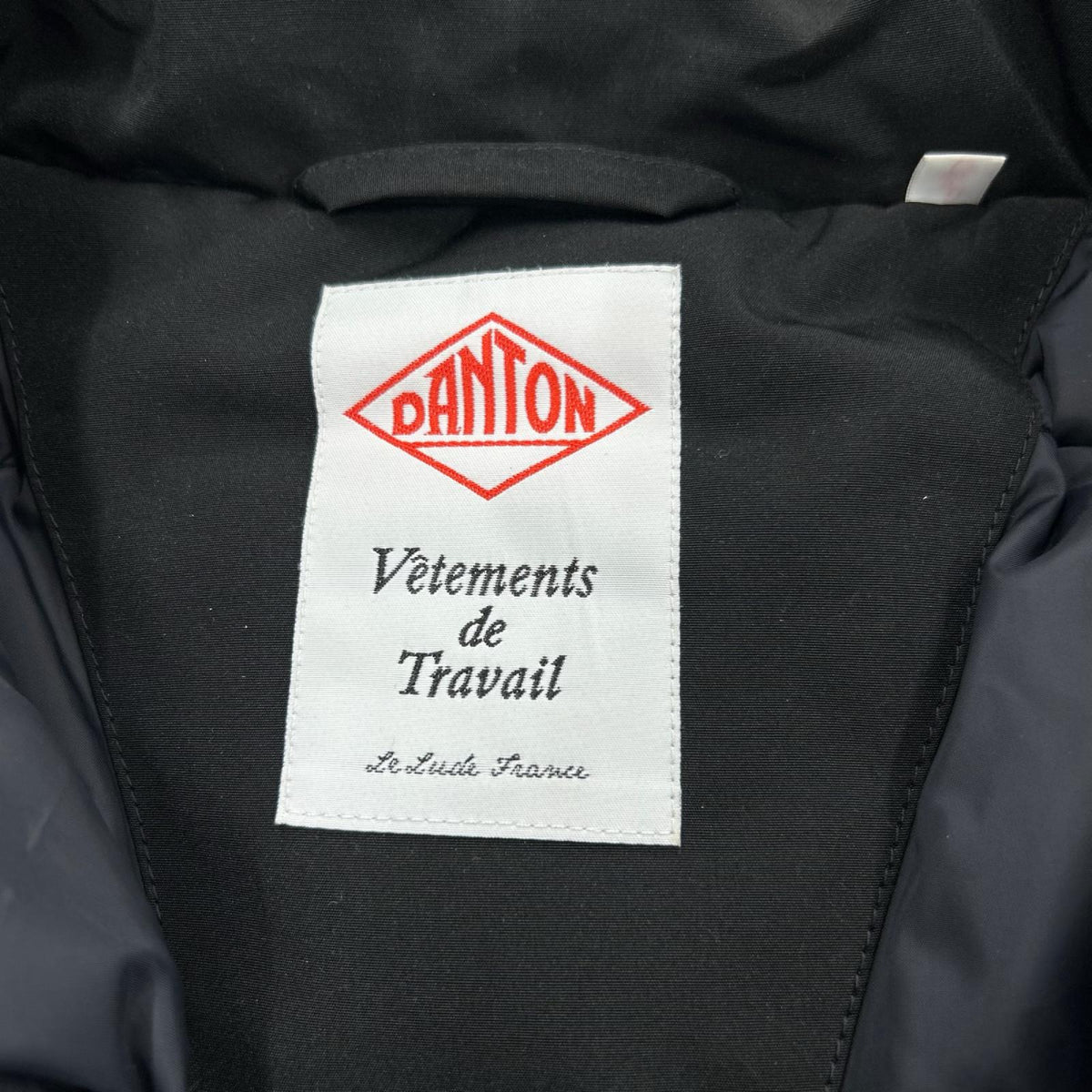 ダウンジャケット Danton STAND COLLAR JACKET DT-A0532 黒 (M) M ブラック