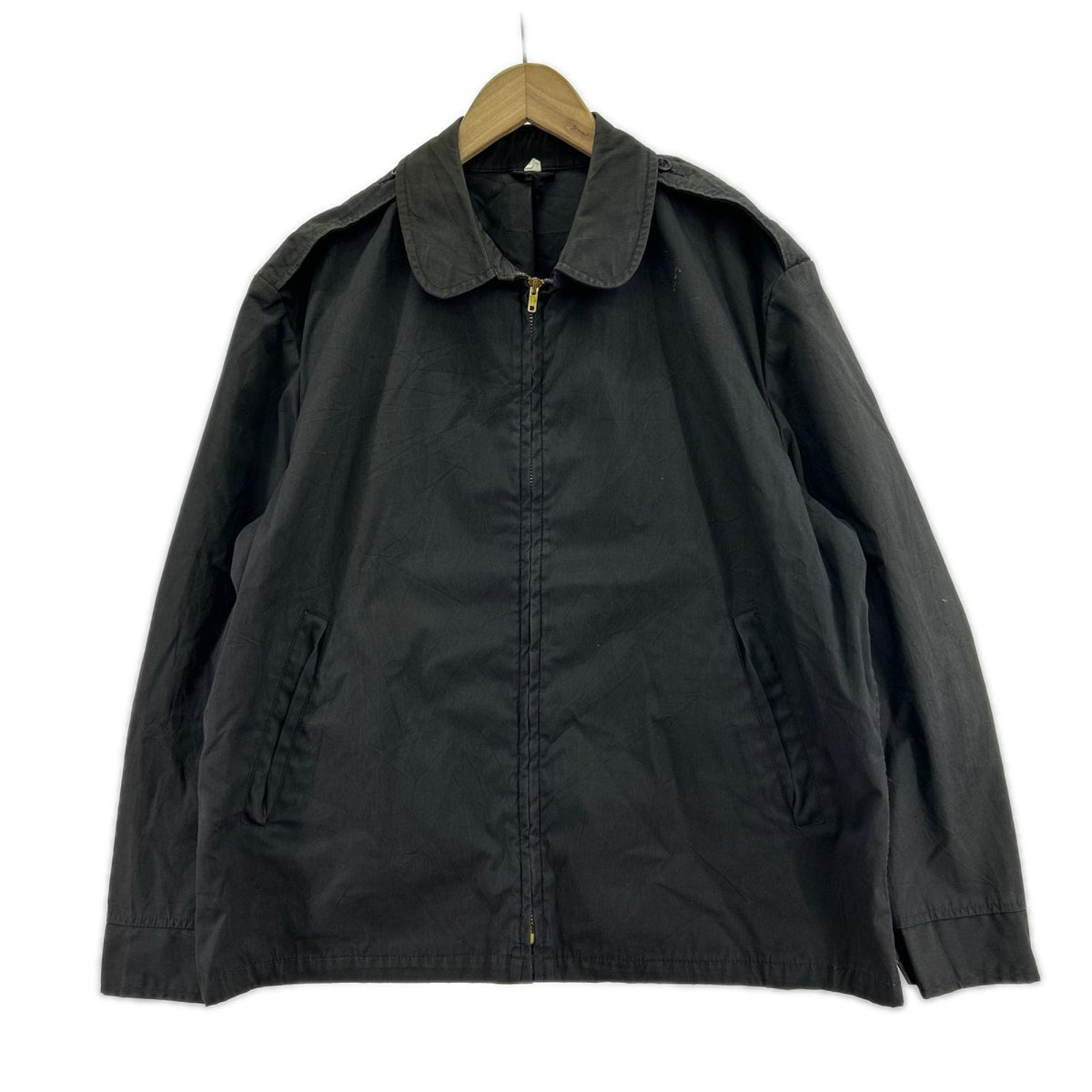 ミリタリージャケット U.S.NAVY PATRIOT ARMY WINDBREAKER 黒 (44S) ブラック