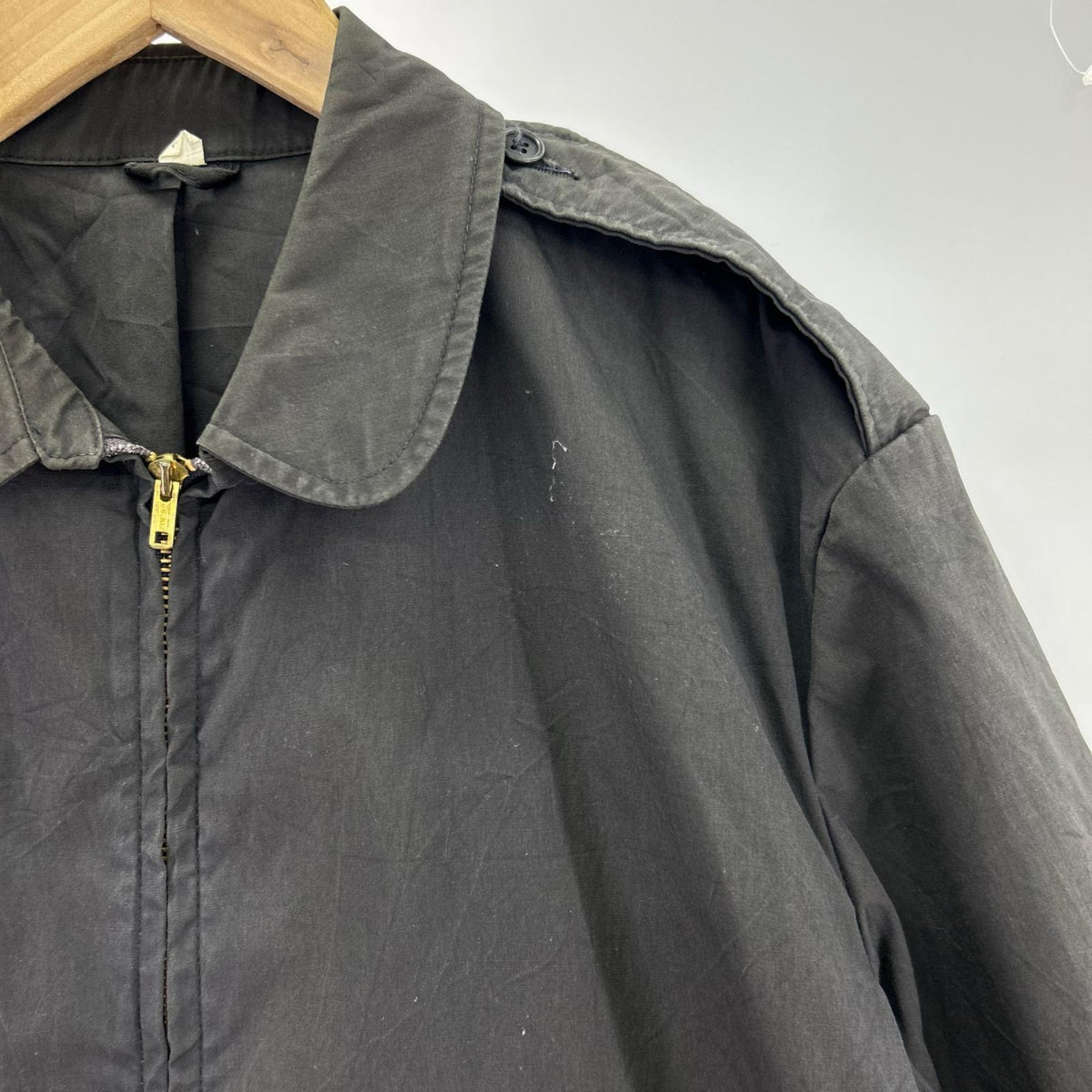 ミリタリージャケット U.S.NAVY PATRIOT ARMY WINDBREAKER 黒 (44S) ブラック