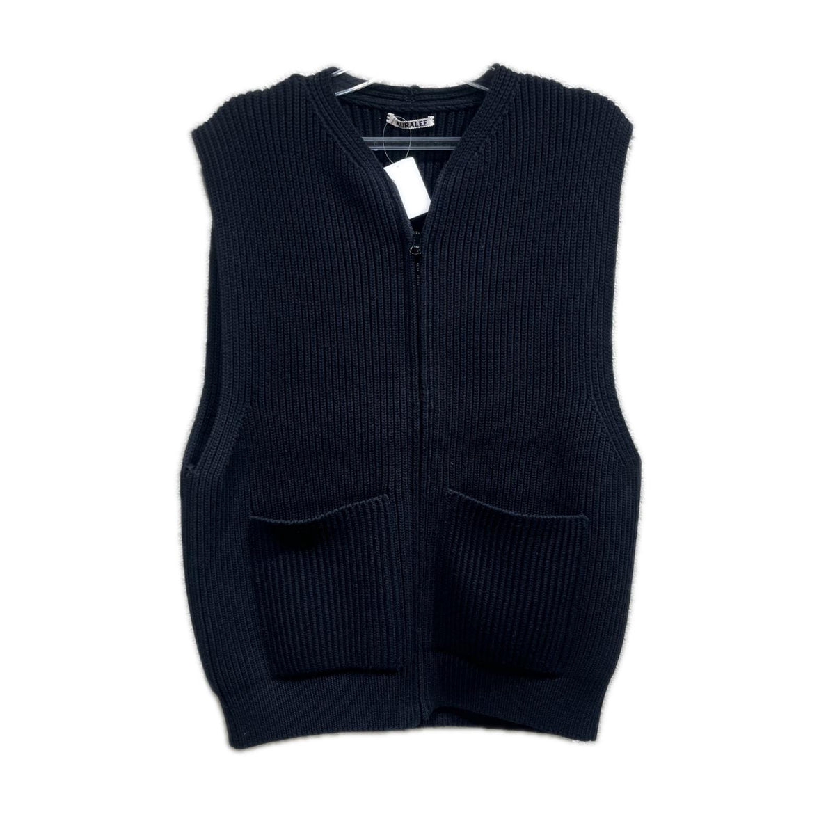 長袖シャツ 19AW SUPER FINE WOOL RIB KNIT ZIP VEST