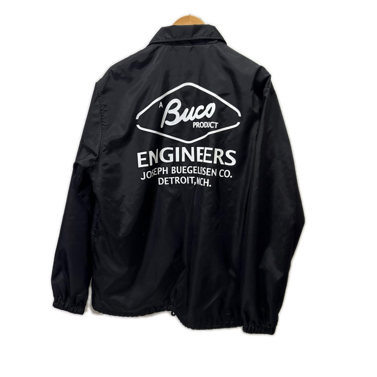 ブルゾン BUCO ENGINEERS COACH JACKET 黒 (M) M