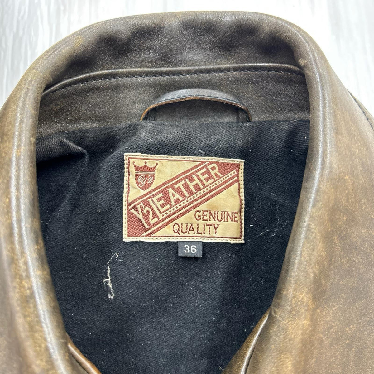 レザージャケット Horsehide ｼﾝｸﾞﾙﾗｲﾀﾞｰｽ 36 ブラウン