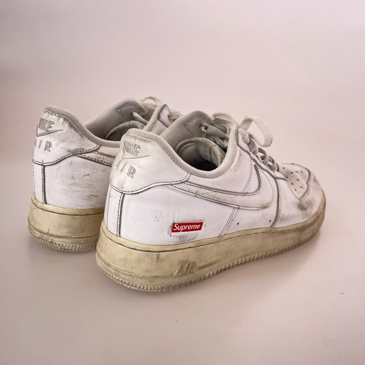 スニーカー ×Supreme　Air Force 1 Low27.5 27.5cm (US9 1/2 UK9 EU45) ホワイト