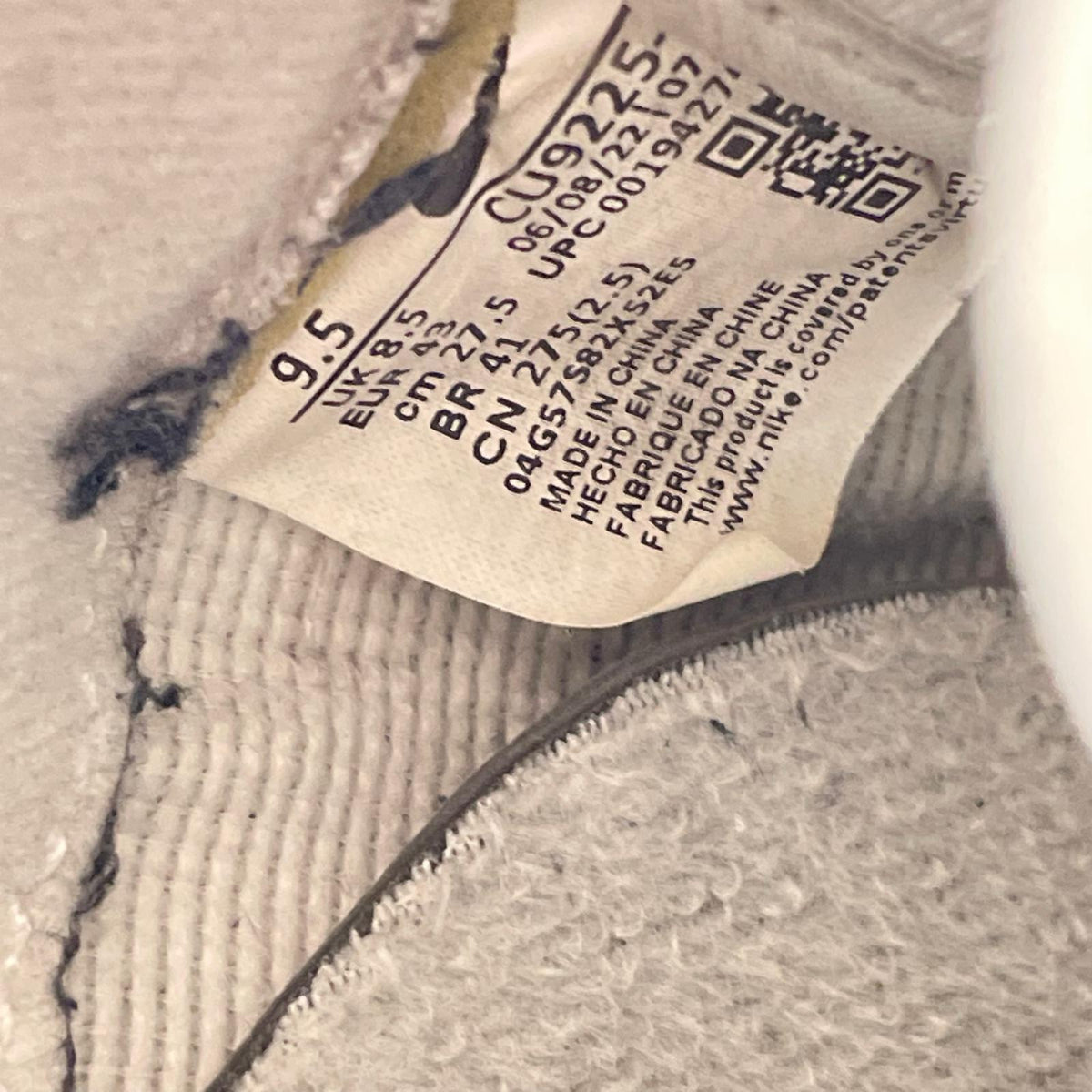 スニーカー ×Supreme　Air Force 1 Low27.5 27.5cm (US9 1/2 UK9 EU45) ホワイト