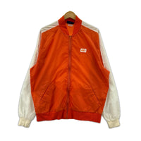 ジャケット 80s頃 紺タグ カマボコ ナイロンジャケット(XL) オレンジ オレンジ