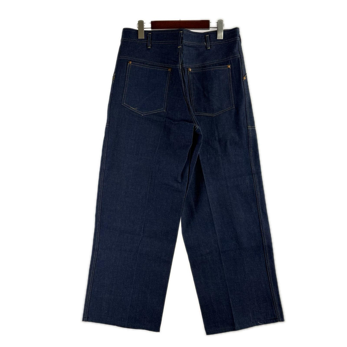 デニムパンツ 60s頃 Columbus デニムベイカーパンツ W33 デッドストック ネイビー