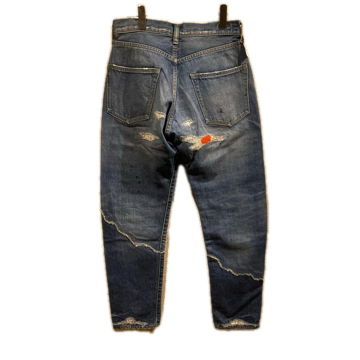 デニムパンツ ペンキ加工デニム