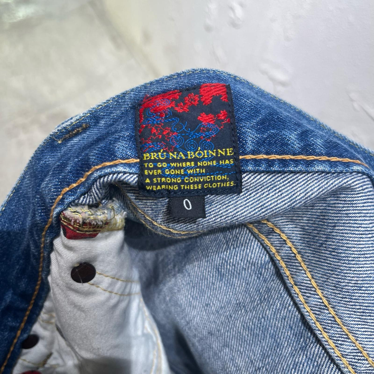 デニムパンツ ペンキ加工デニム
