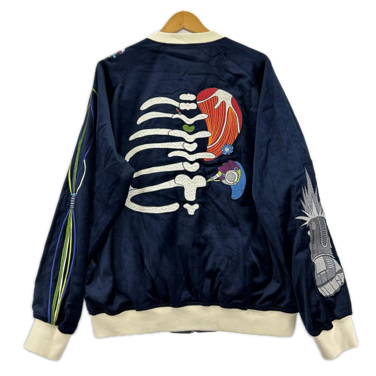 ジャケット リバーシブルスカジャン M M ネイビー