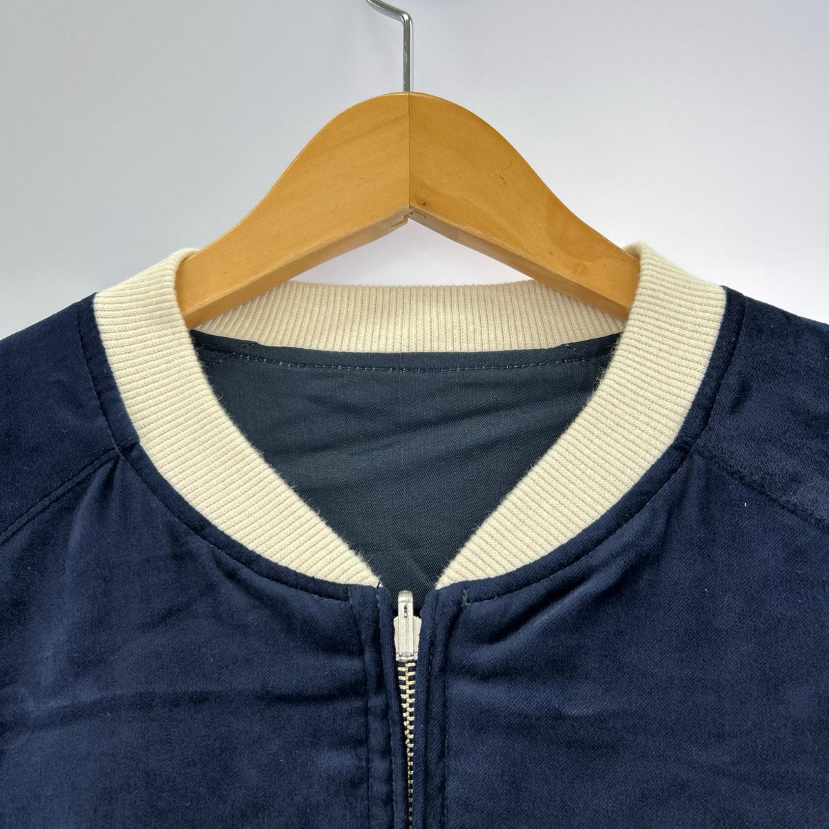 ジャケット リバーシブルスカジャン M M ネイビー