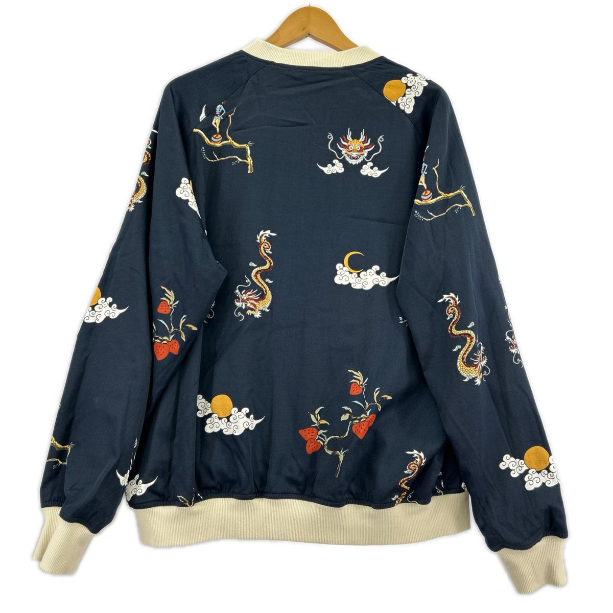 ジャケット リバーシブルスカジャン M M ネイビー