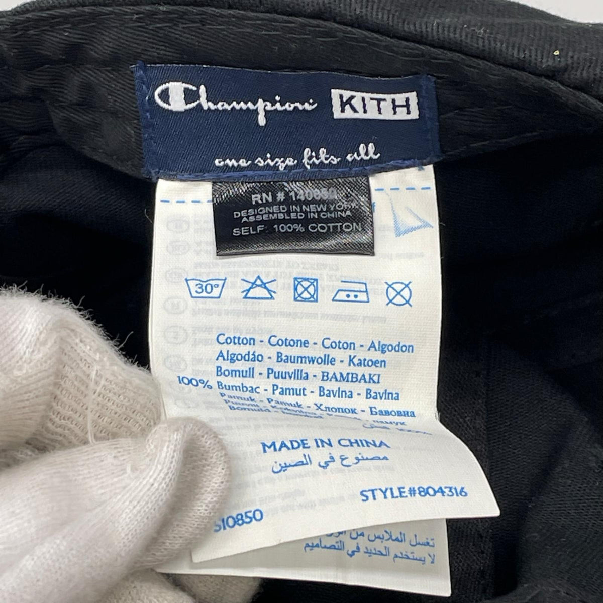 キャップ ×Champion ﾌﾞﾗｯｸ ブラック