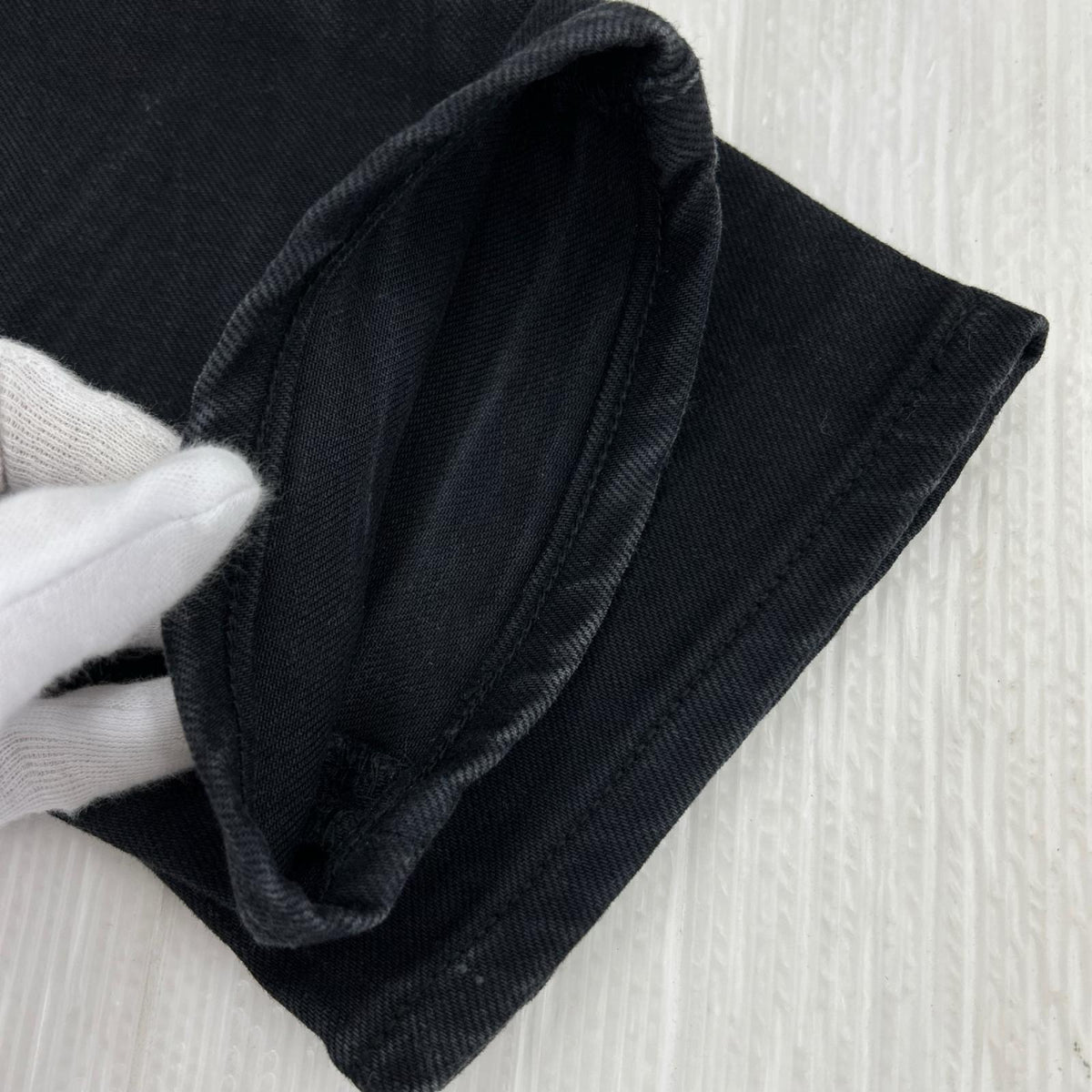 デニムパンツ ｽｷﾆｰ BLK W28 28 ブラック