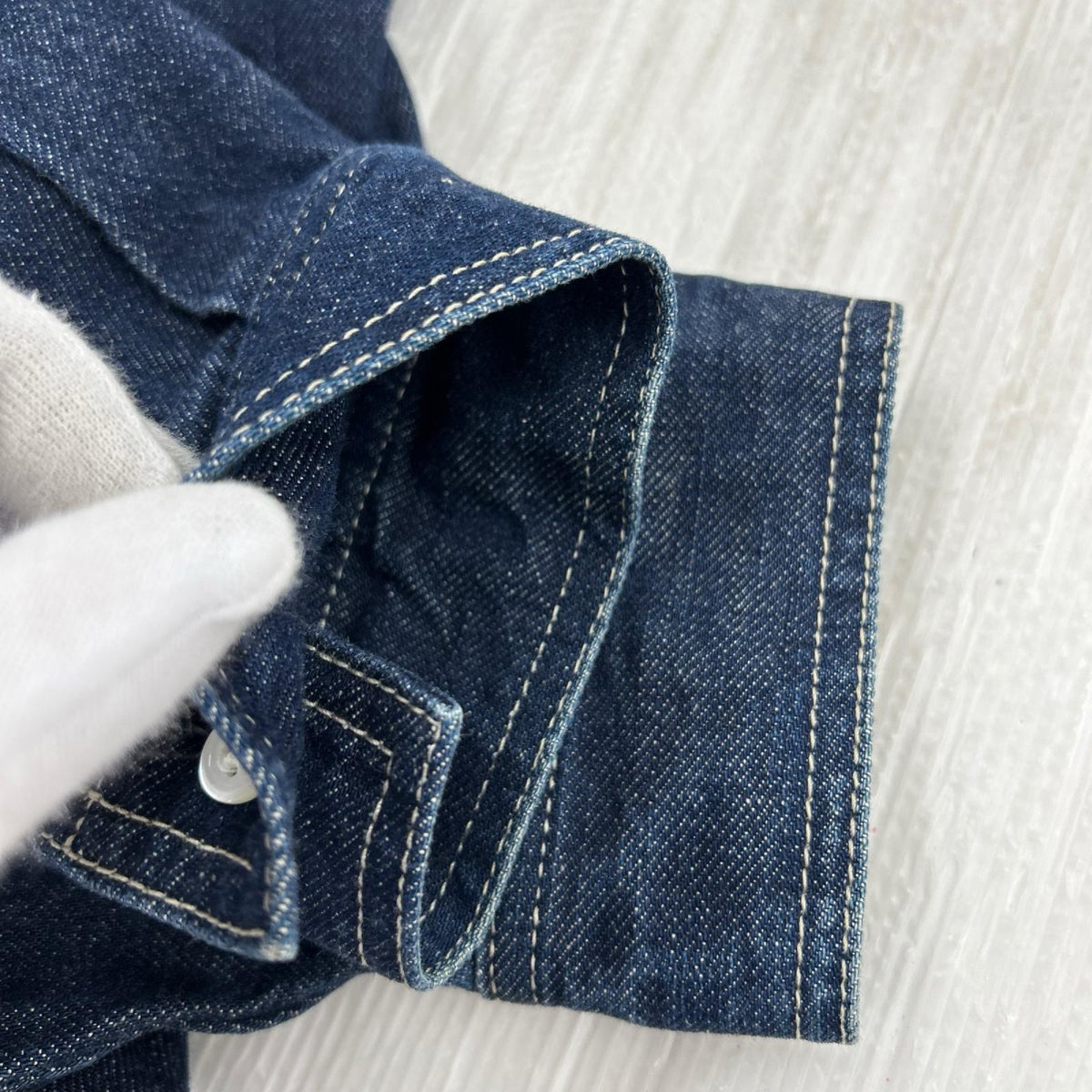長袖シャツ Denime Regular Collar Shirt 2 ネイビー