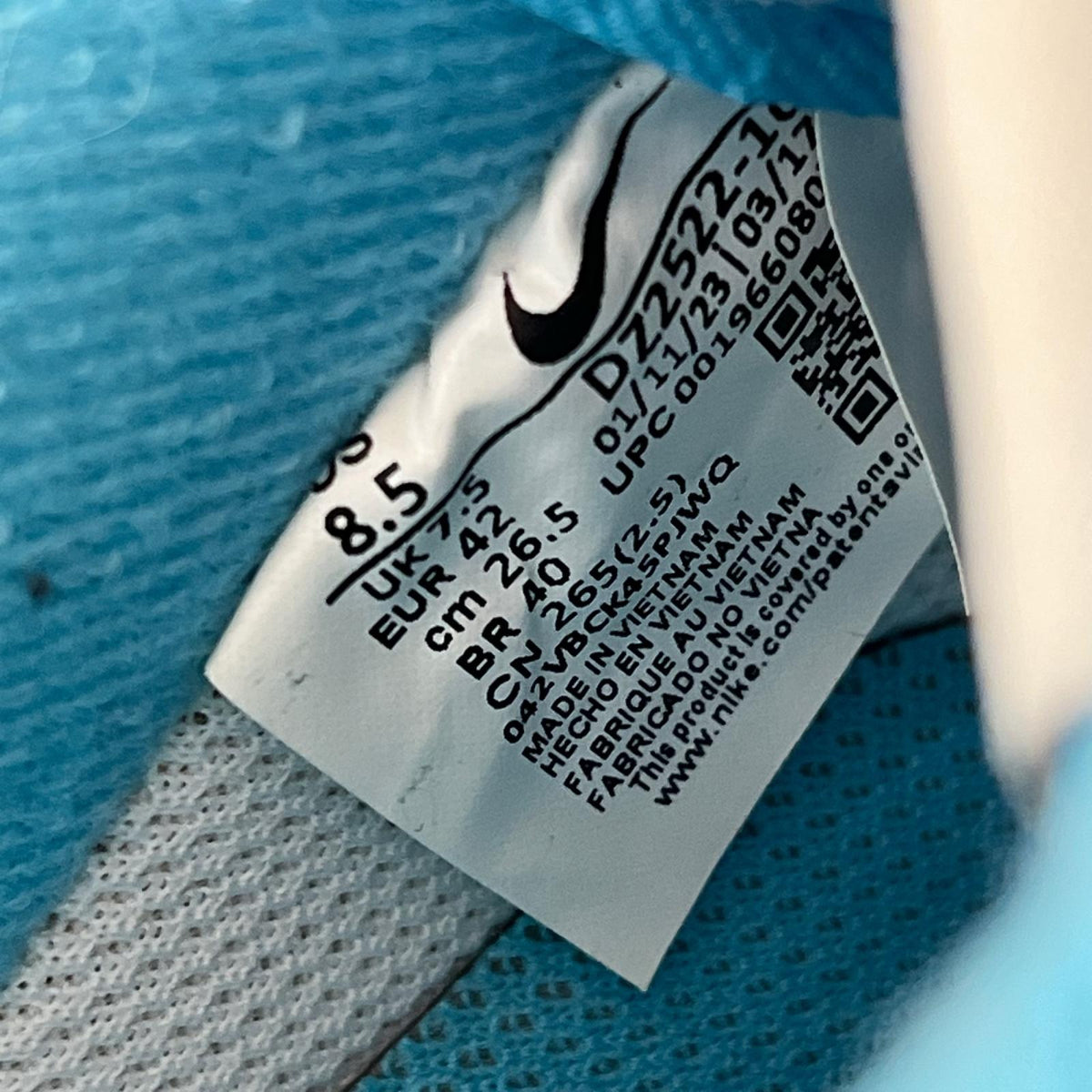 スニーカー AIR FORCE 1 Low Split Light Photo Blue 26.5cm (US8 1/2 UK8 EU43)
