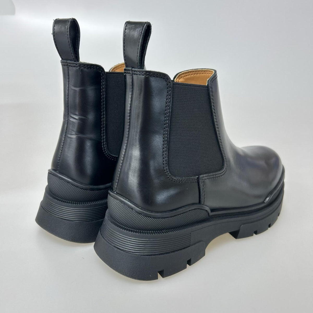 ブーツ ﾚｻﾞｰ ｻｲﾄﾞｺﾞｱ 36　BLK 36 ブラック