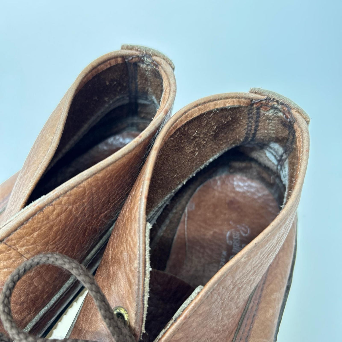 シューズ RUCCELL MOCCASIN ｽﾎﾟｰﾃｨﾝｸﾞｸﾚｰﾁｬｯｶ ﾚｻﾞｰ 茶 L ブラウン