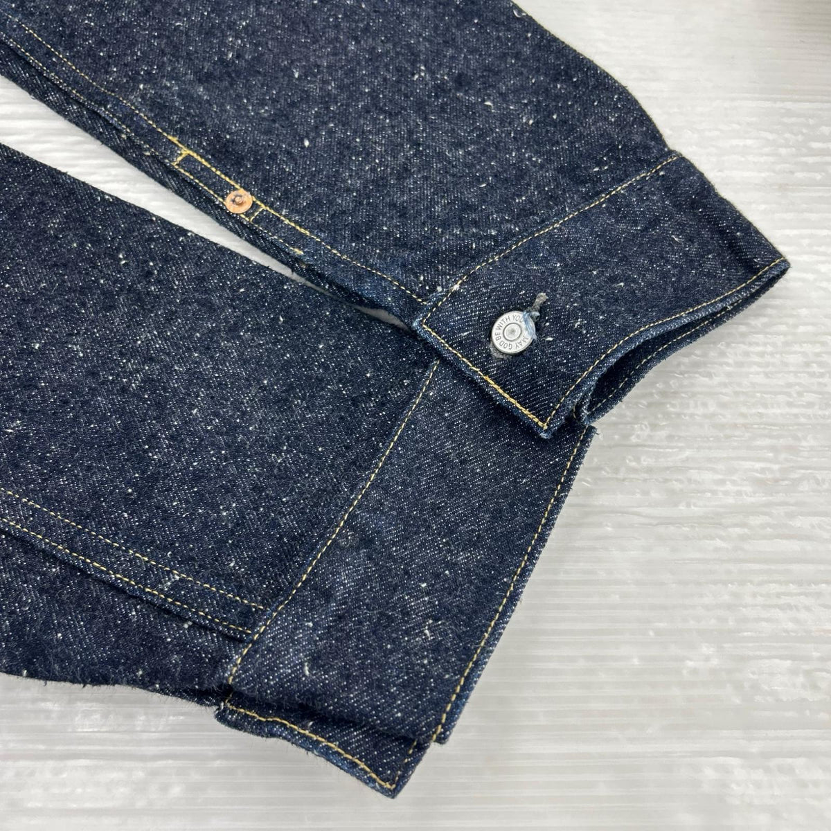 デニムジャケット New manual LV 36’s T-BACK JACKET JK-YY-0005 (F) ネイビー