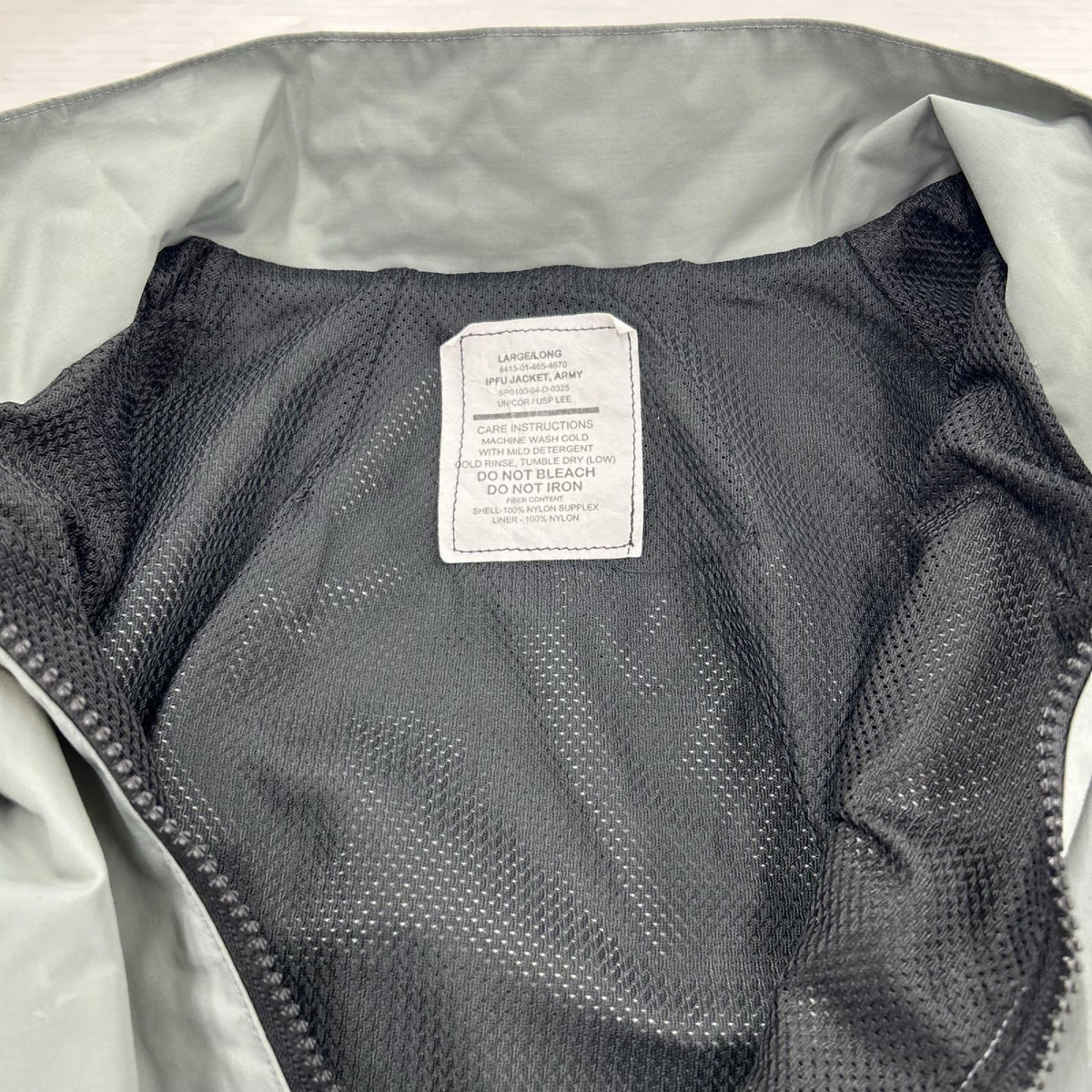 ジャケット US ARMY IPFU ﾄﾚｰﾆﾝｸﾞｼﾞｬｹｯﾄ (L) L グレー