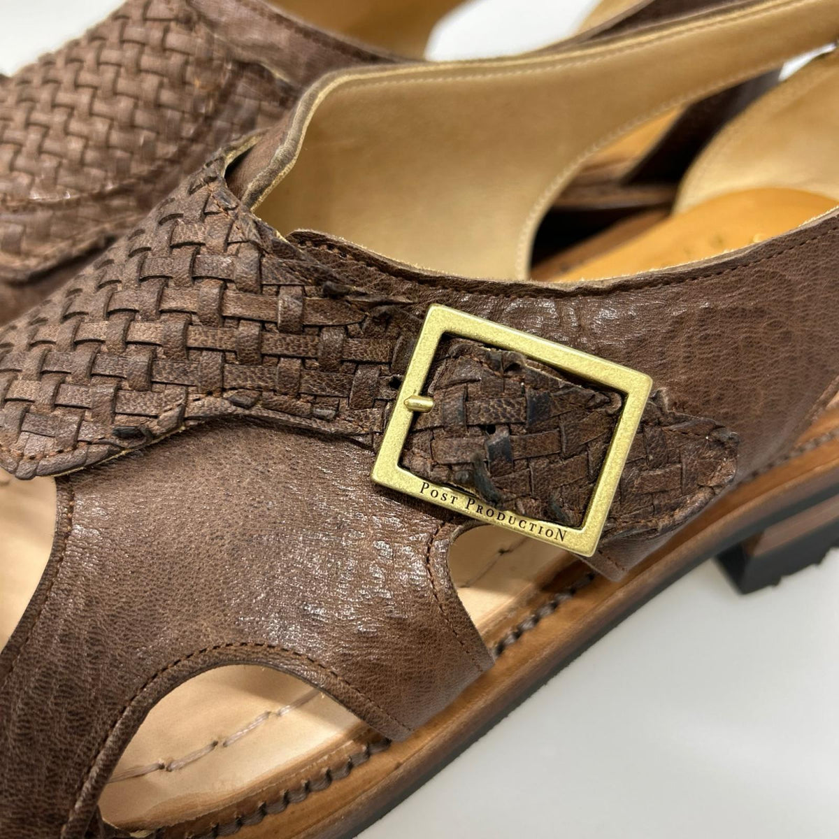 シューズ Post Production　Hunt-Sandals 別注 ブラウン