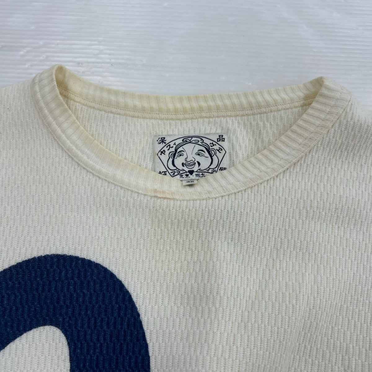 長袖Ｔシャツ EVISU 長袖Tシャツ・カットソー ﾜｯﾌﾙT 白 (38) 38 ホワイト