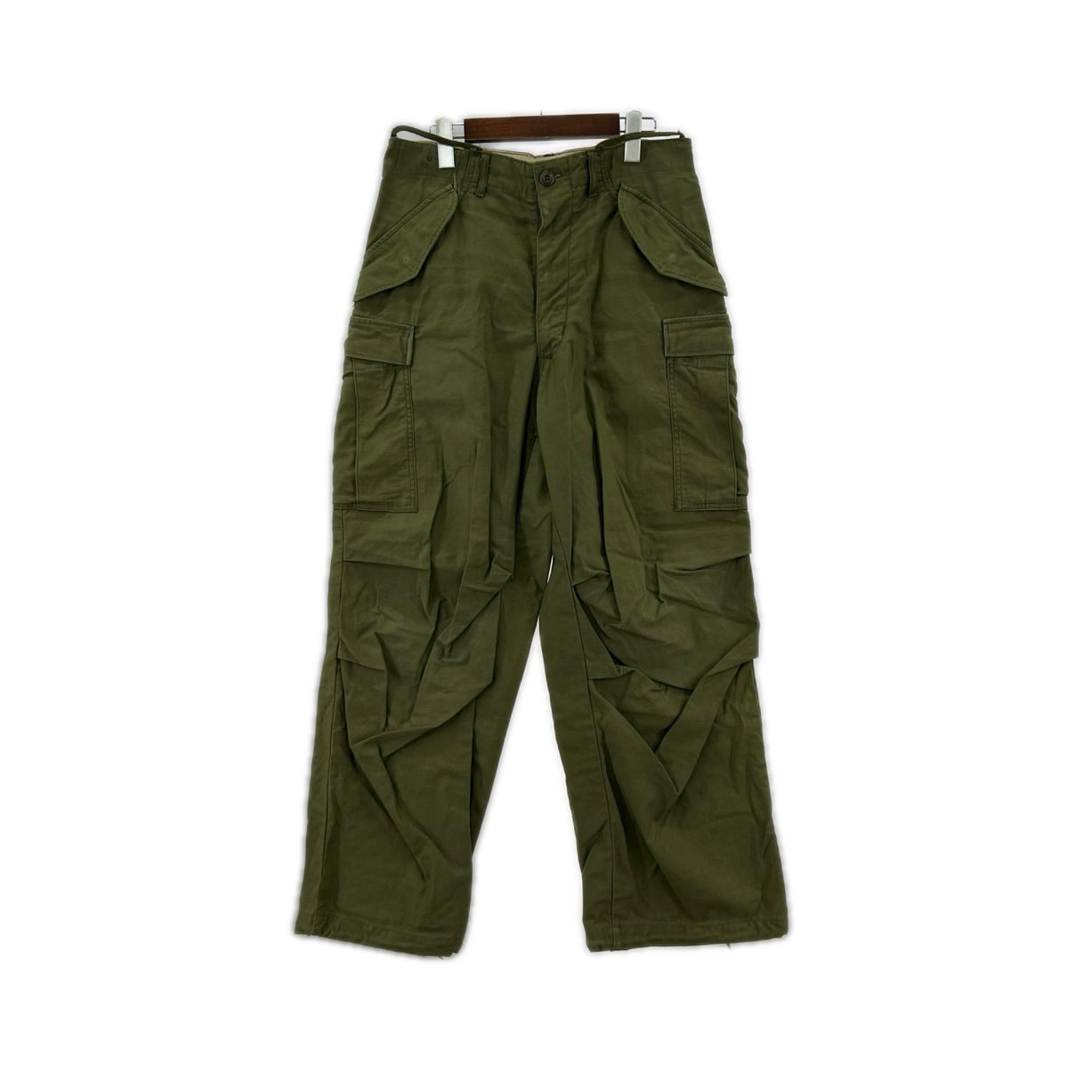 パンツ 60's U.S.ARMY M-65 カーゴ アルミジップ カーキ
