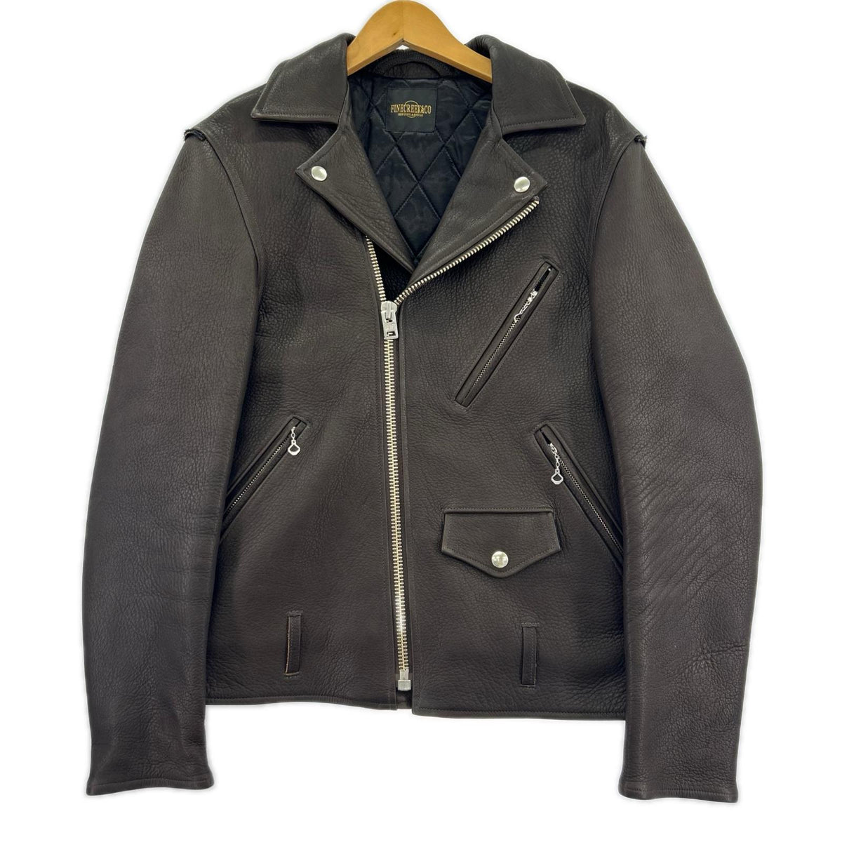 ライダースジャケット FINE CREEK&CO LEON DEER 5TH MODEL (40) 40 ブラウン