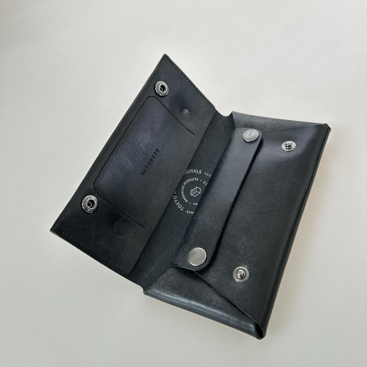 長財布 fabrik レザー ブラック