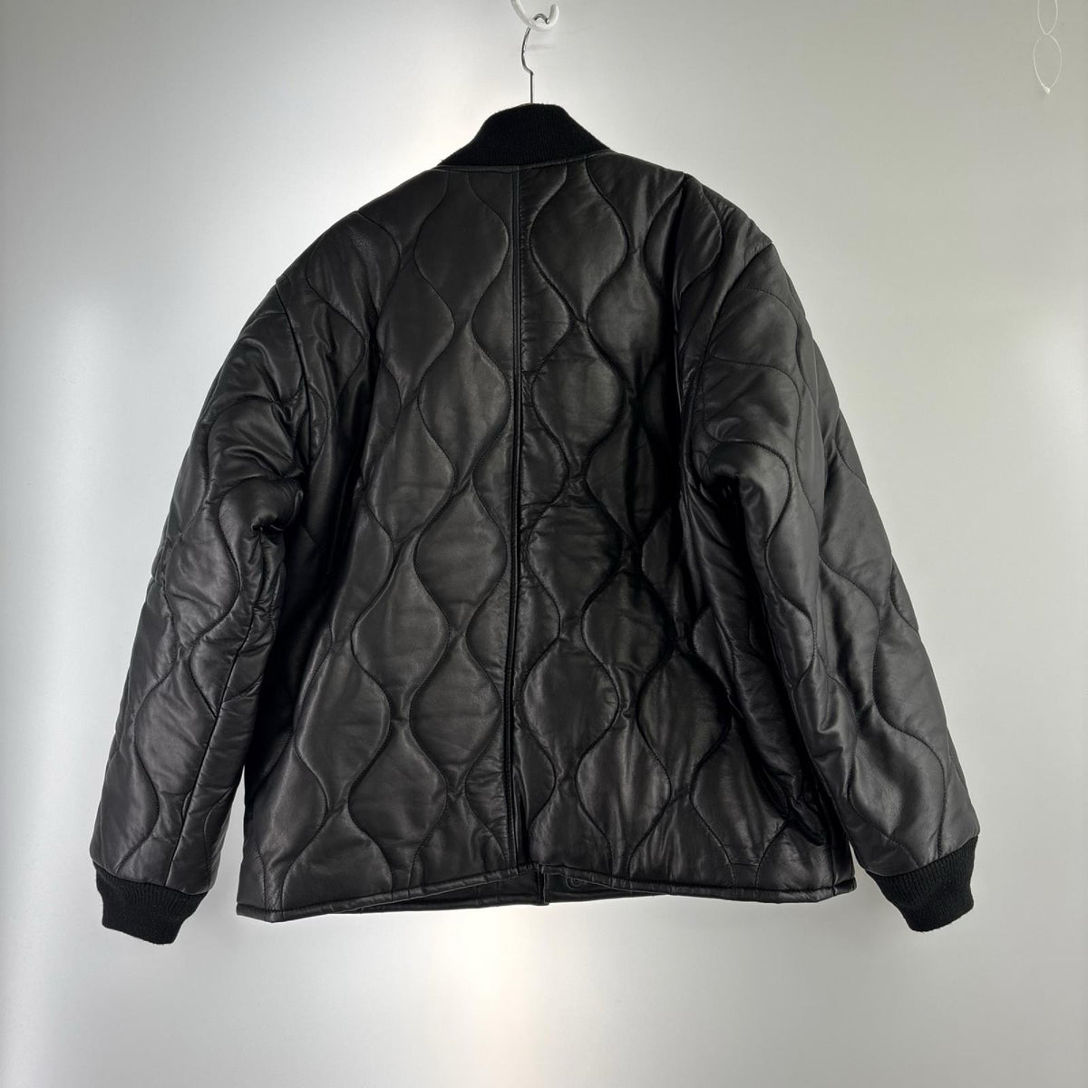 レザージャケット QUILTED LINNER SHORT LEATHER (XL) ブラック