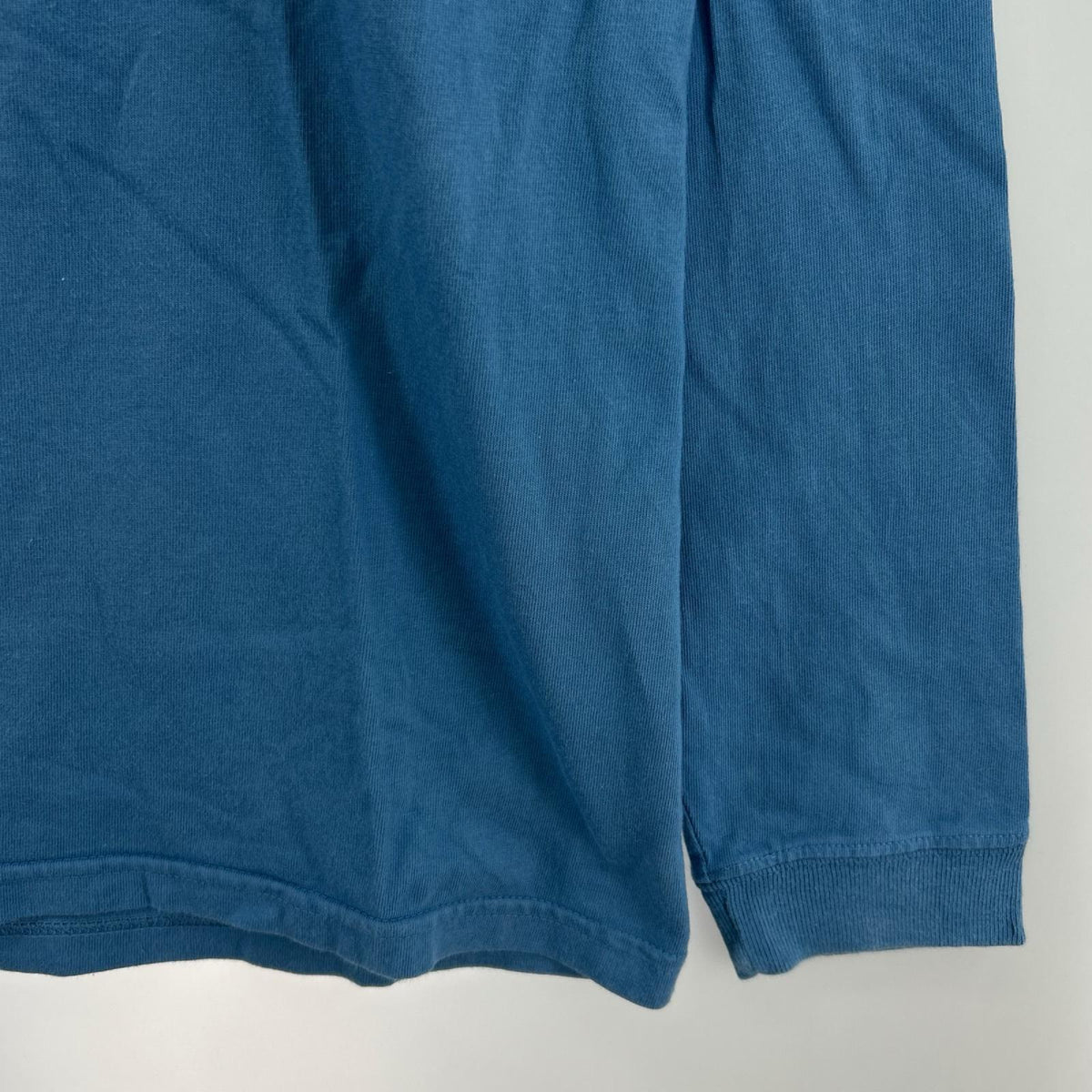 長袖Ｔシャツ 胸元ﾛｺﾞ 青 (M) M ブルー
