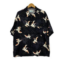 半袖シャツ NIPOALOHA 朱鷺 TOKI SHORT SLEEVE SHIRT 黒 ブラック