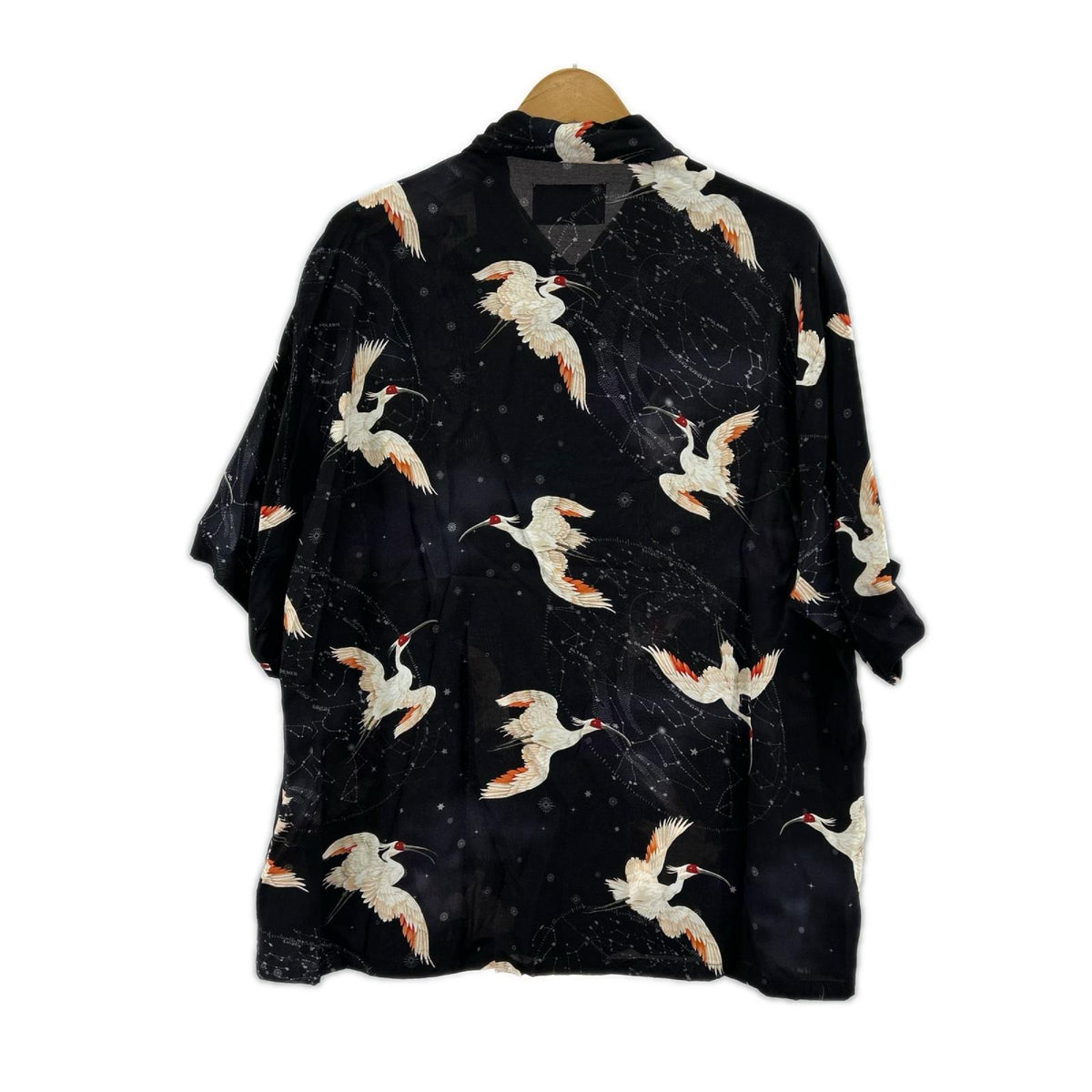 半袖シャツ NIPOALOHA 朱鷺 TOKI SHORT SLEEVE SHIRT 黒 ブラック