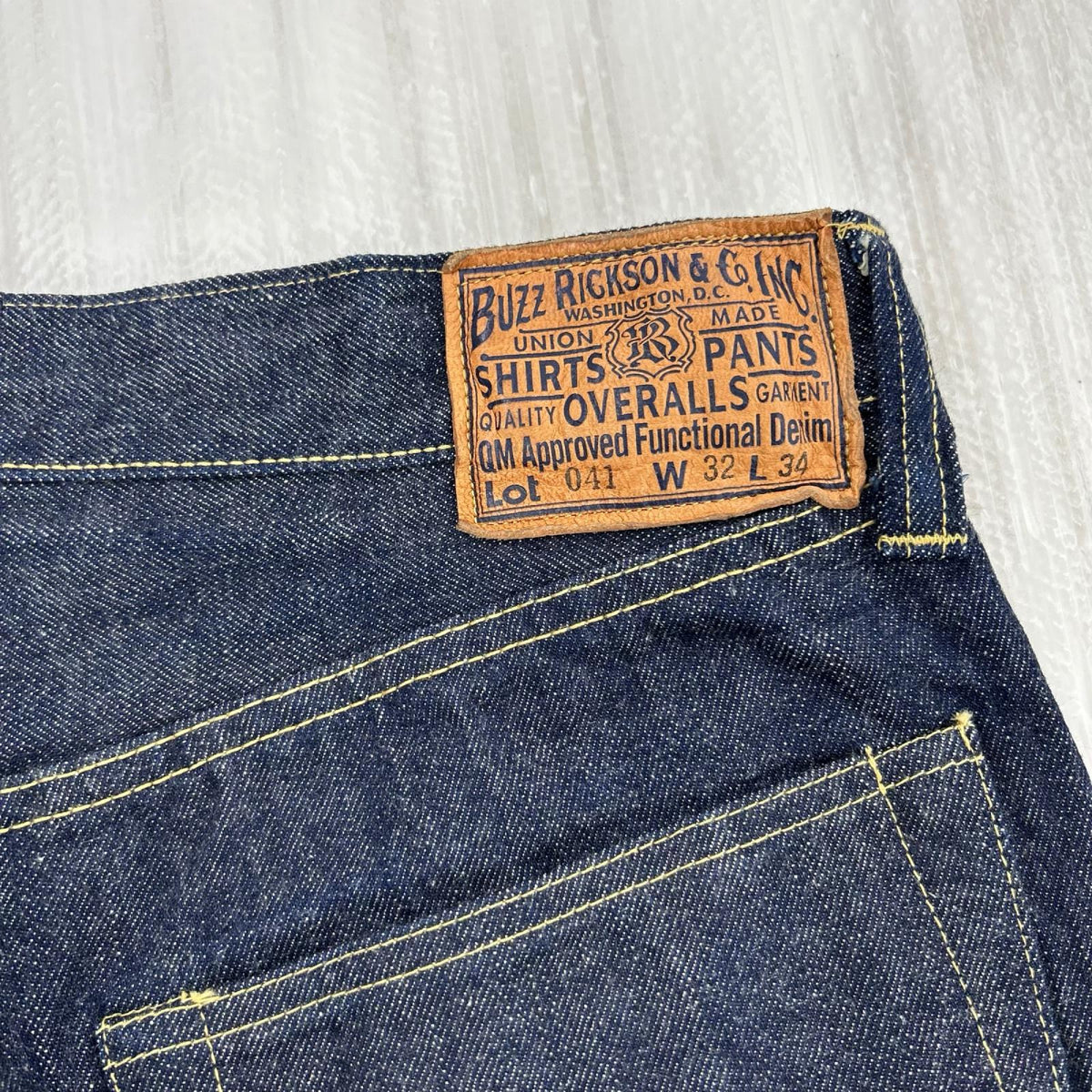 デニムパンツ Lot 041大戦ﾓﾃﾞﾙ 13.6oz. ﾃﾞﾆﾑﾊﾟﾝﾂ W32(実寸29) 32 ネイビー