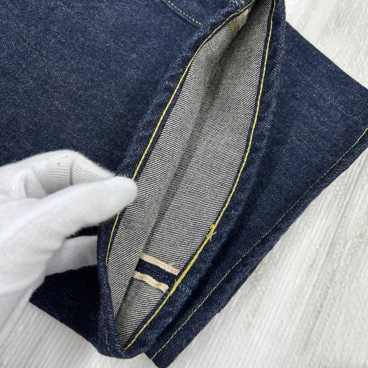 デニムパンツ D1903 石川台大戦ﾓﾃﾞﾙ ﾃﾞﾆﾑﾊﾟﾝﾂ W32 32 ネイビー
