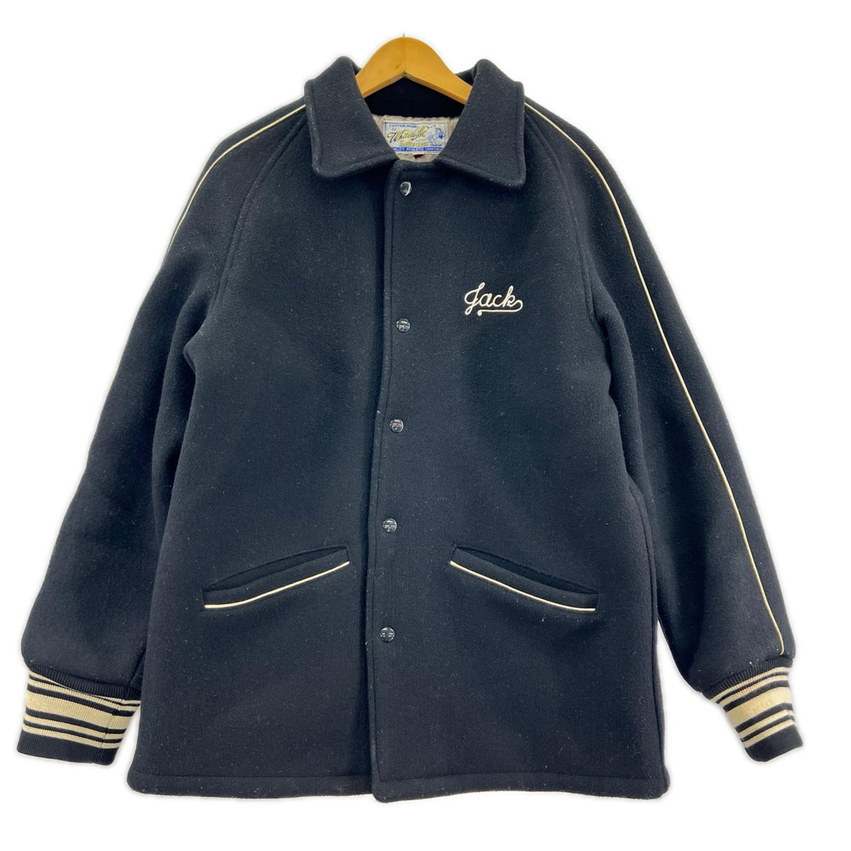 ジャケット MELTON WARMUP JACKET/ﾌﾞﾗｯｸ 38
