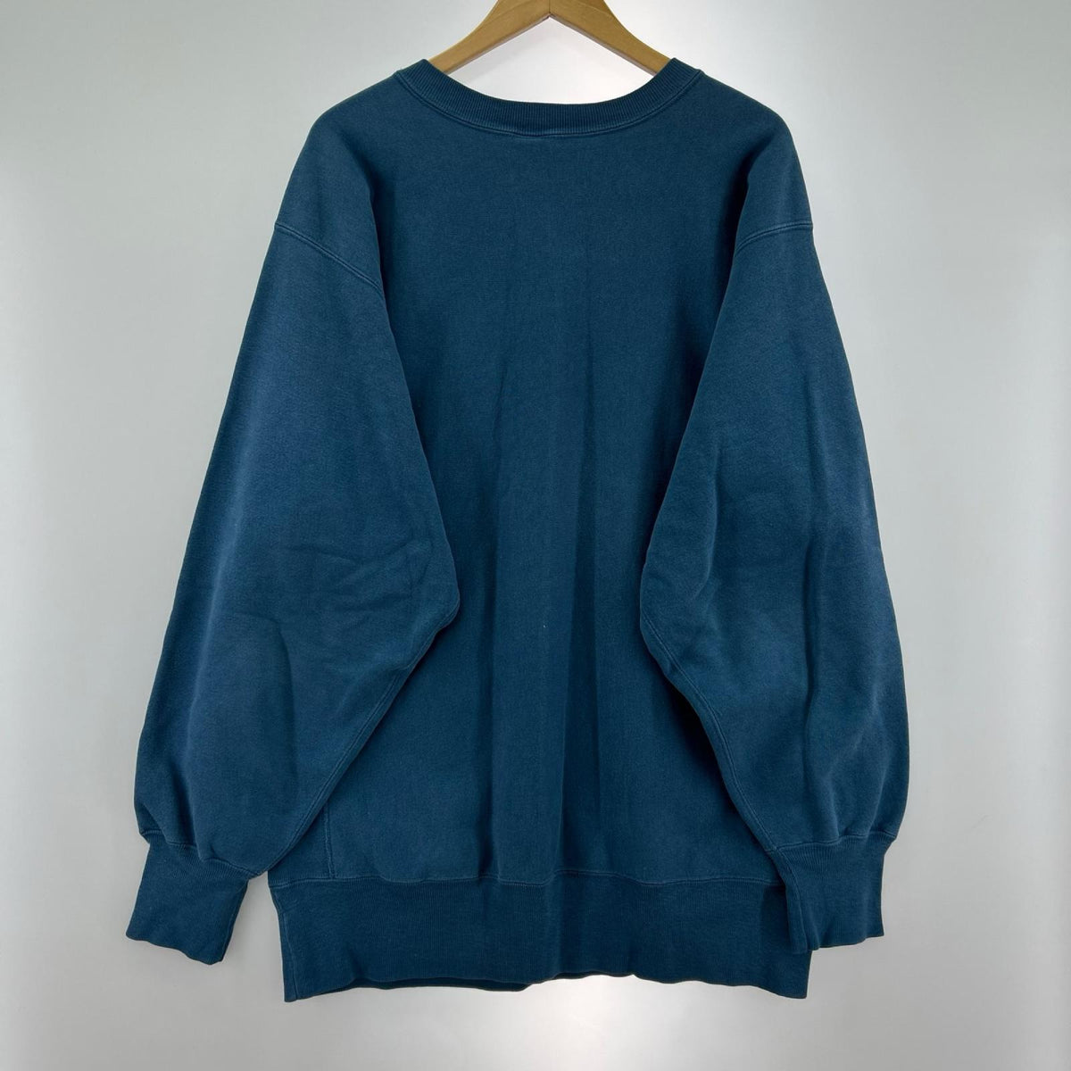 スウェット USA製 REVERSE WEAVE ﾛｺﾞ ｽｳｪｯﾄ ﾈｲﾋﾞｰ XXL ブルー