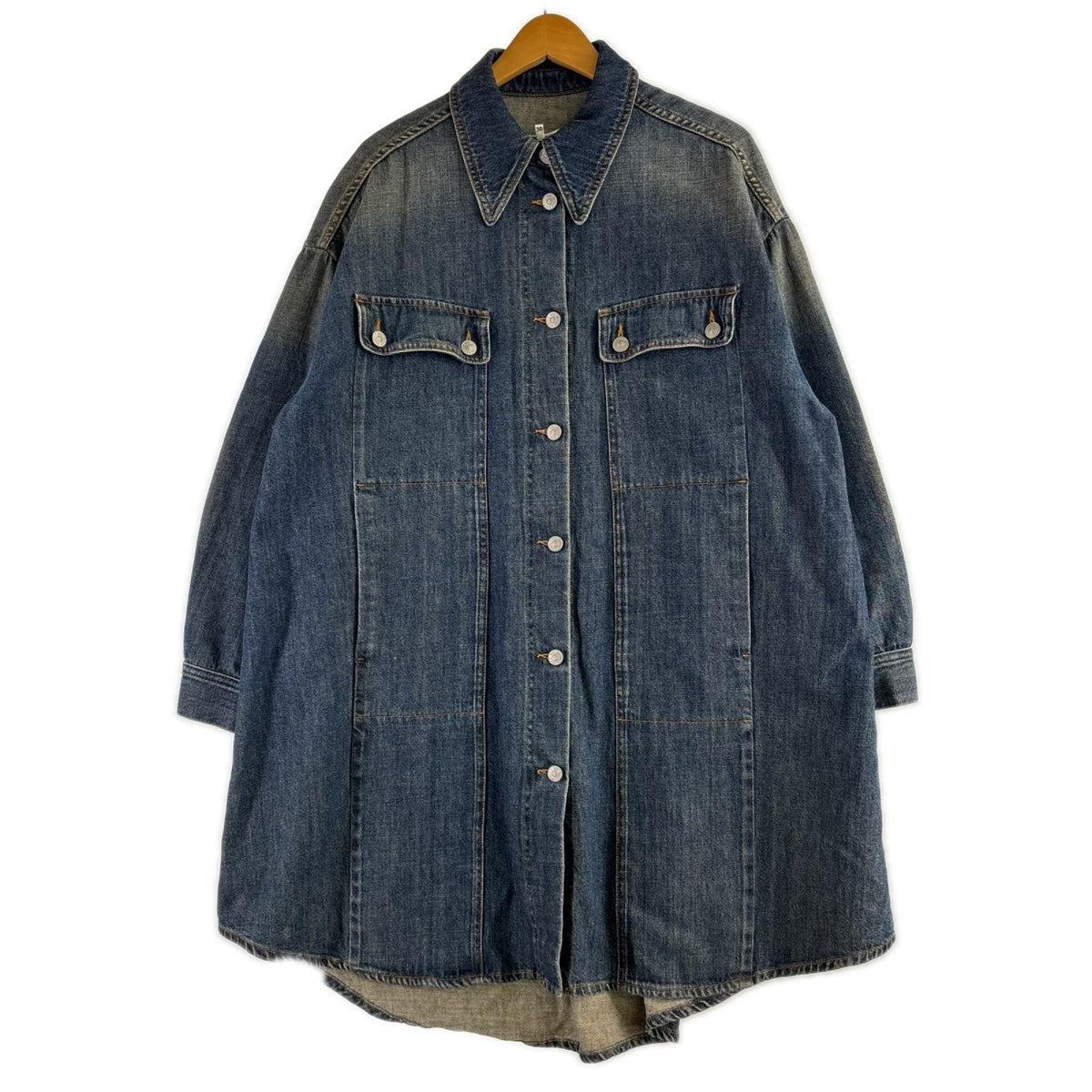 デニムジャケット 18SS ﾛﾝｸﾞｼｬﾂﾜﾝﾋﾟｰｽ 38 38 ブルー