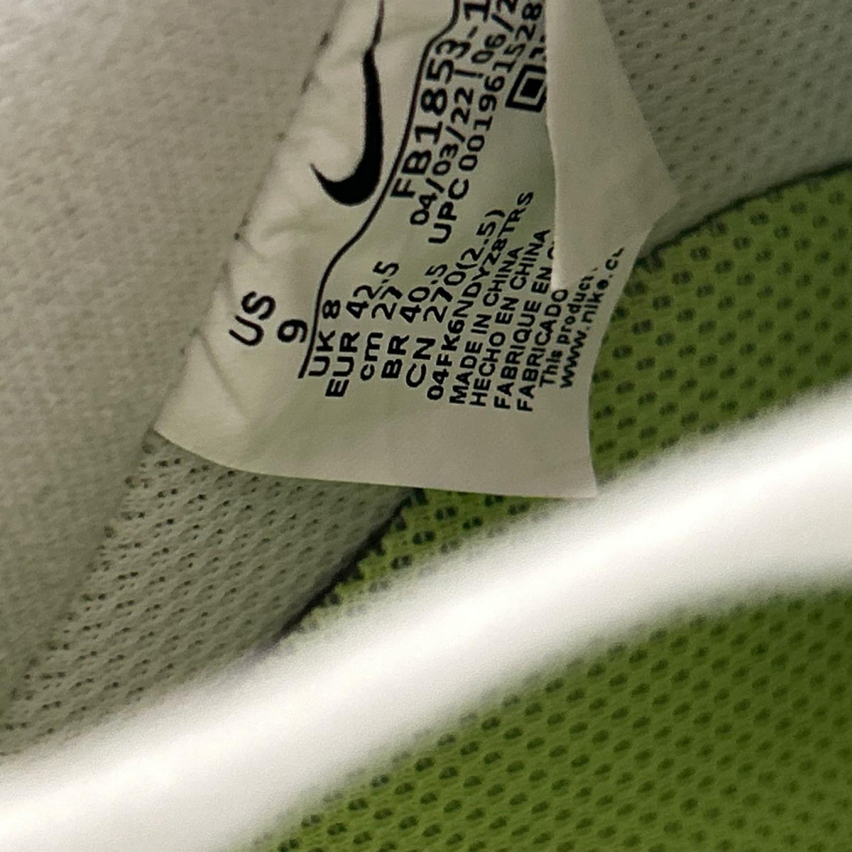 スニーカー AIR FORCE 1 Just Stitch It 27.5cm 27cm (US9 UK8 1/2 EU44) ホワイト