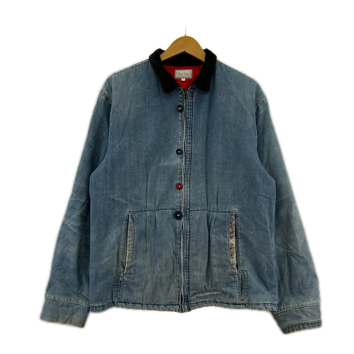 ジャケット ﾜｰｸﾃﾞﾆﾑｼﾞｬｹｯﾄ 3 3 ブルー