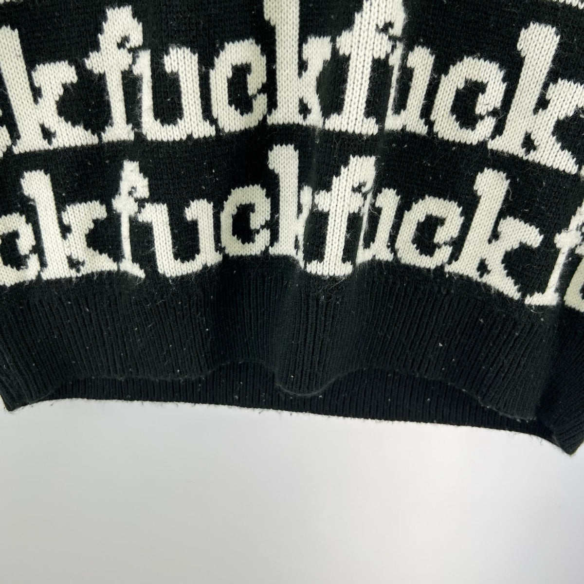 ニット Fuck Sweater/ﾌﾞﾗｯｸ S ブラック