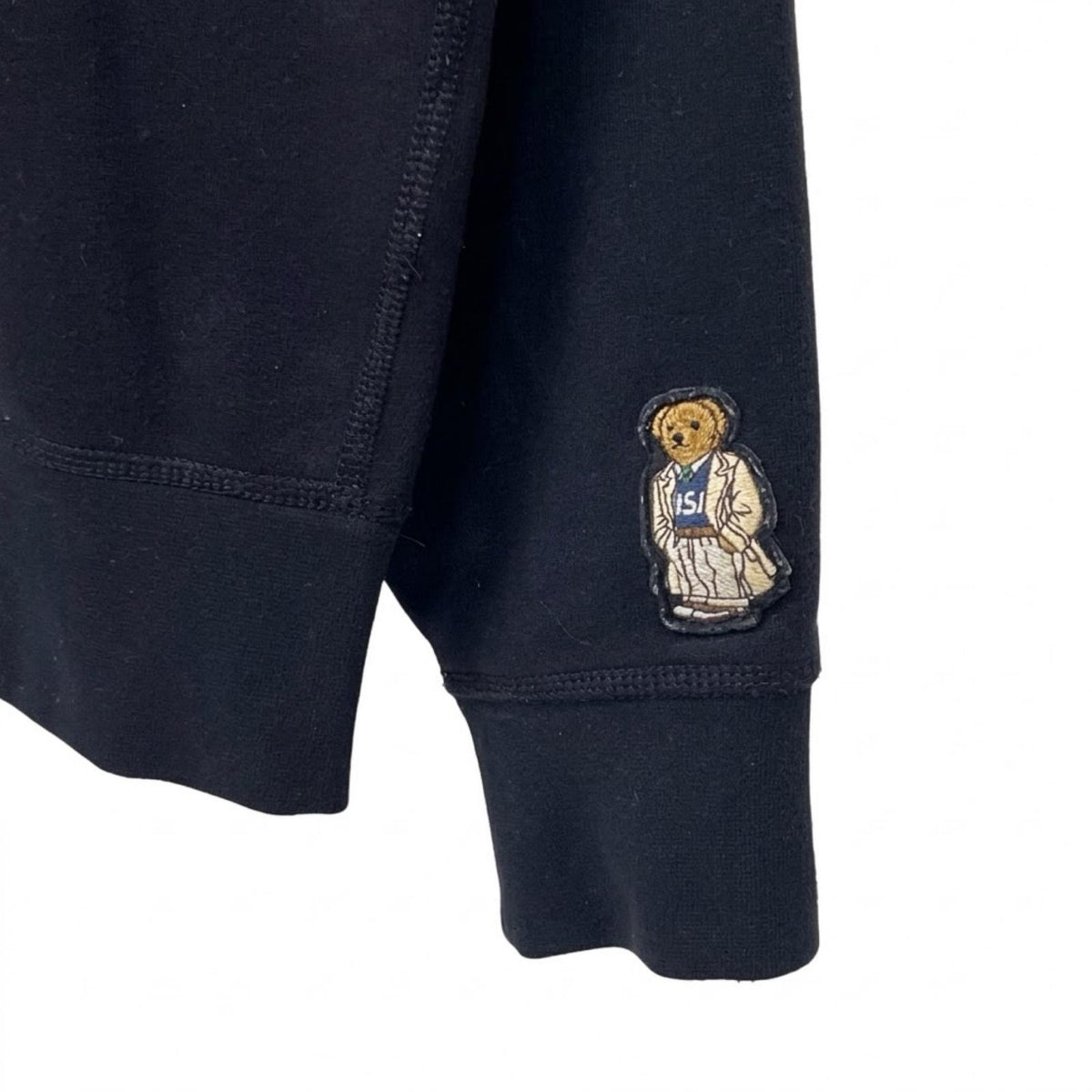 スウェット POLO RALPH LAUREN ﾎﾟﾛﾍﾞｱ ﾗﾙﾌｶﾌｪ ﾌﾟﾘﾝﾄｽｳｪｯﾄ M ﾌﾞﾗｯｸ M ブラック