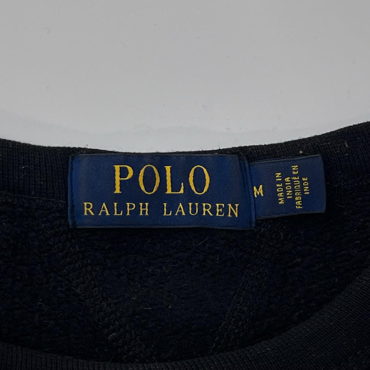 スウェット POLO RALPH LAUREN ﾎﾟﾛﾍﾞｱ ﾗﾙﾌｶﾌｪ ﾌﾟﾘﾝﾄｽｳｪｯﾄ M ﾌﾞﾗｯｸ M ブラック