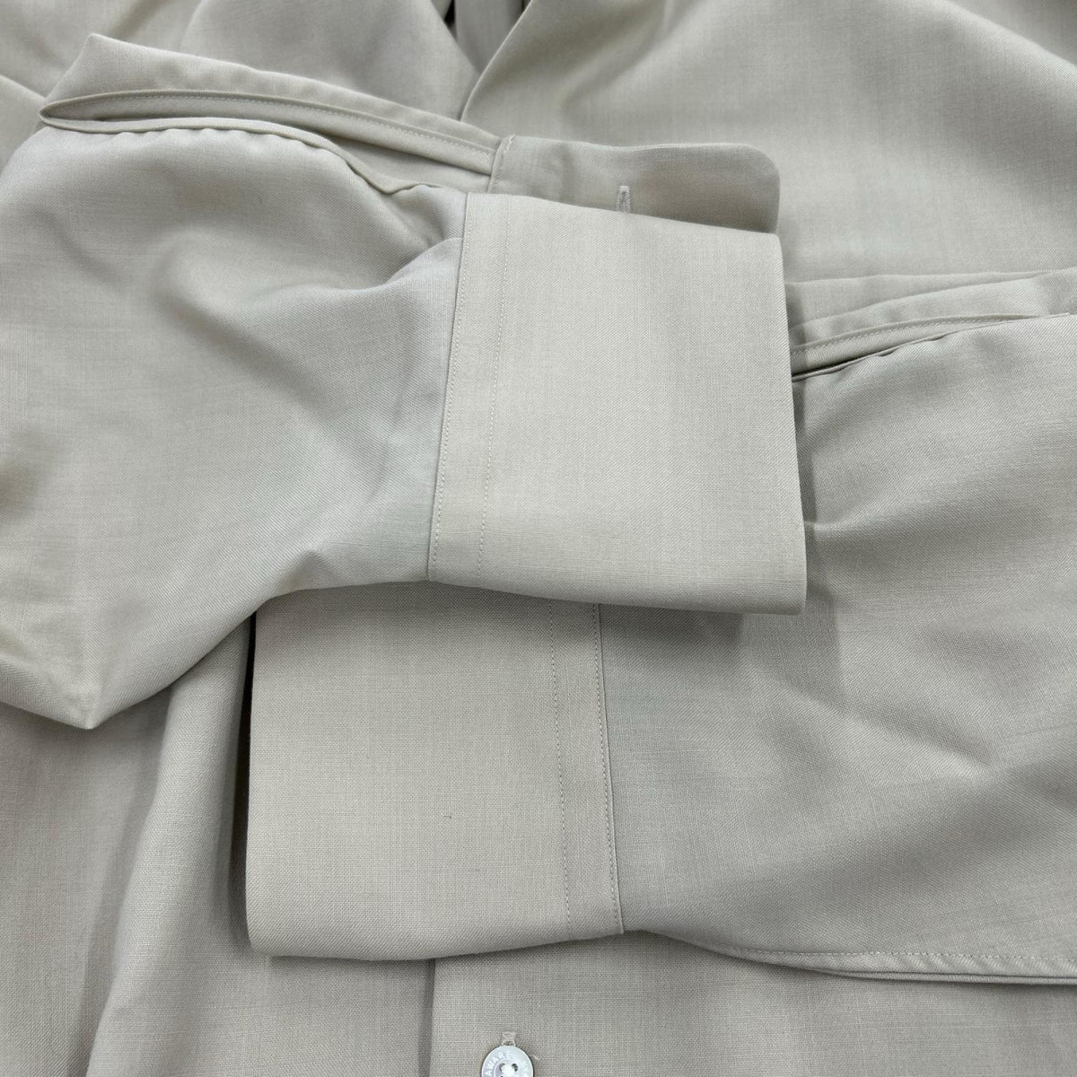 長袖シャツ 26SS オーガニックウール 2/80 トロピカルシャツ A26A15SH01C 3 ベージュ