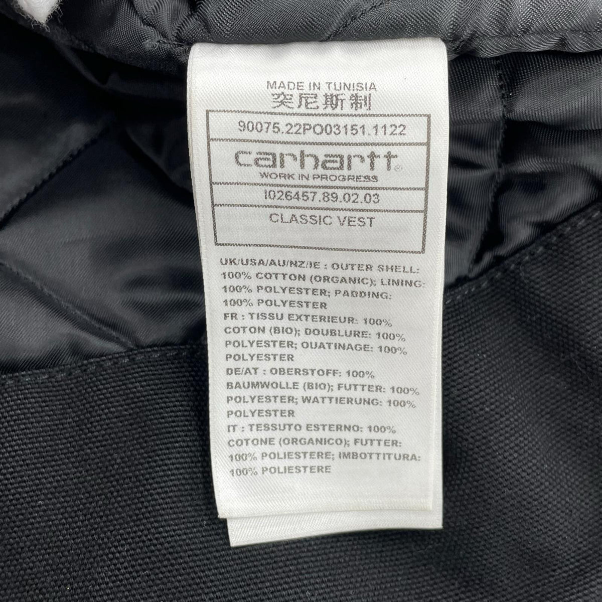 その他アウター WIP/CLASSIC VEST/黒/XL ブラック