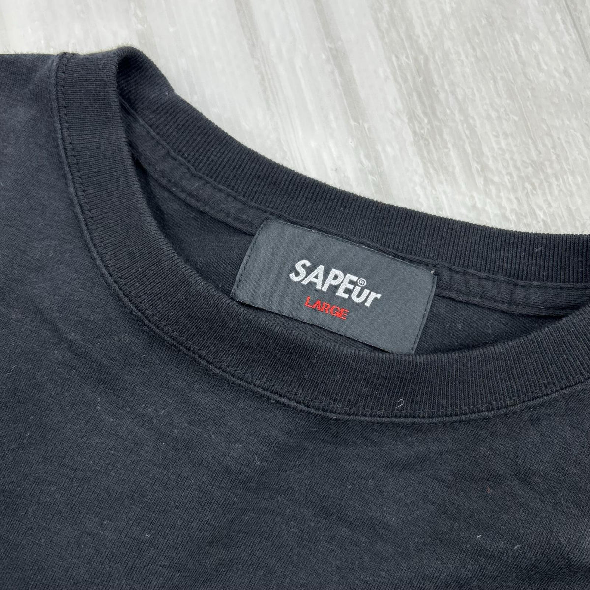 半袖Ｔシャツ WOLF BASE CARGO SERVICE T/ﾌﾞﾗｯｸ L ブラック
