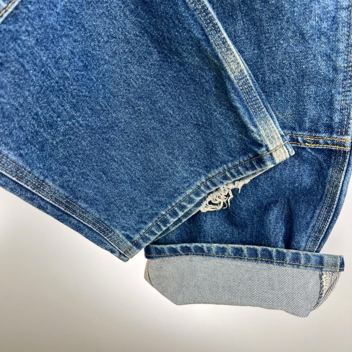 デニムパンツ ダブルニーデニムペインターパンツB73-DST-33 33 ブルー