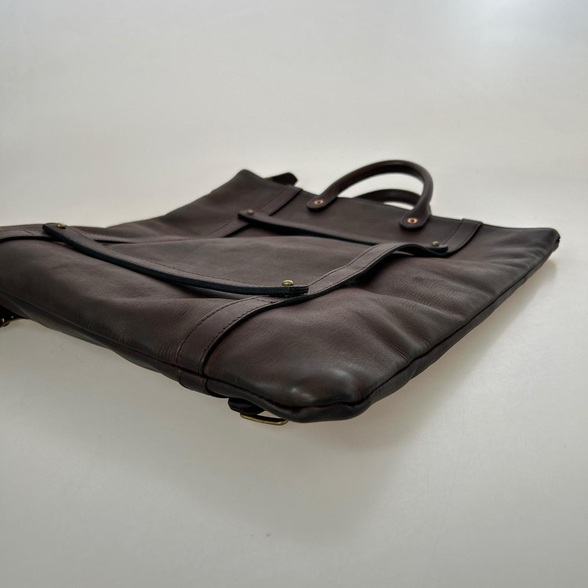 その他バッグ LEATHER HELMET 2WAY BAG ブラウン