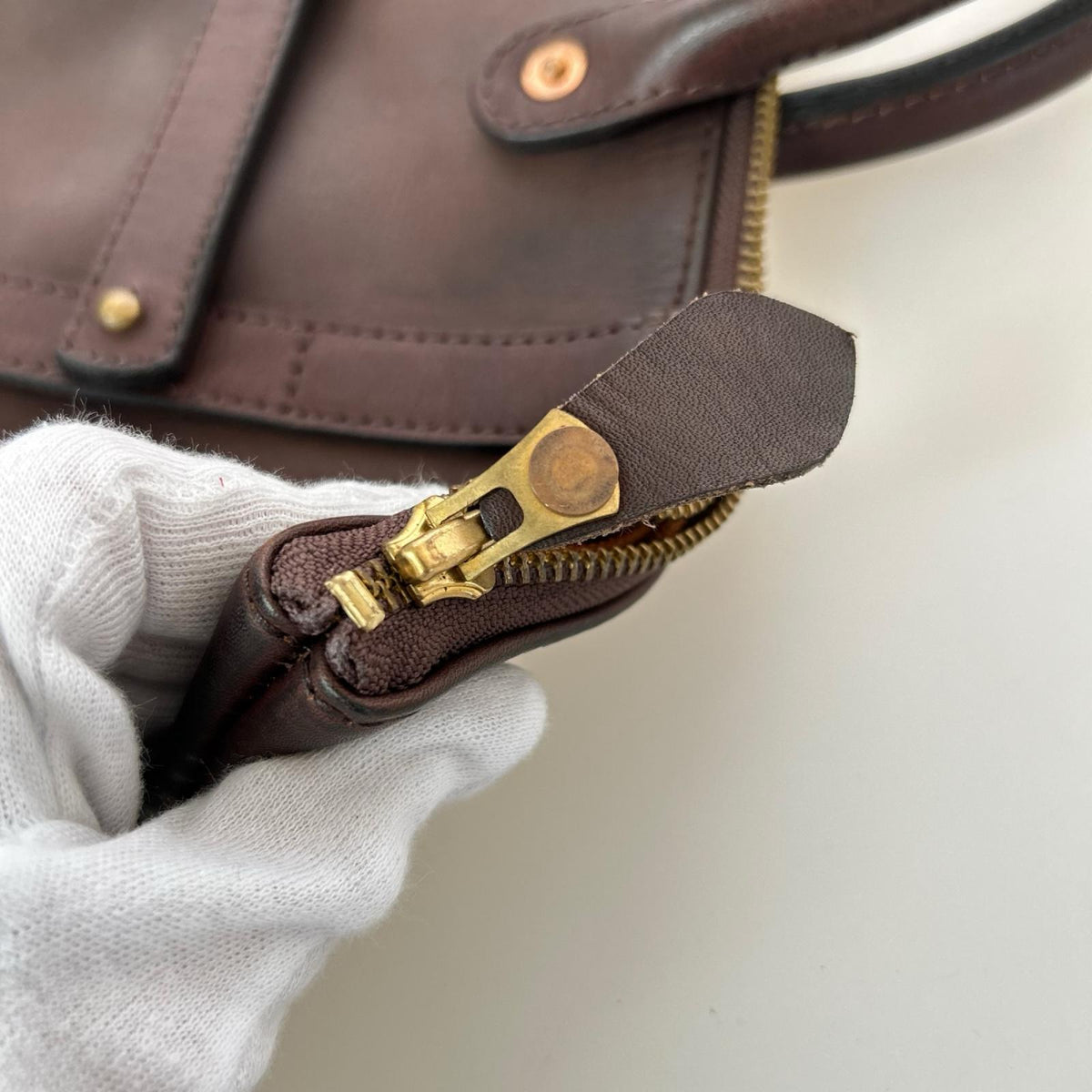 その他バッグ LEATHER HELMET 2WAY BAG ブラウン