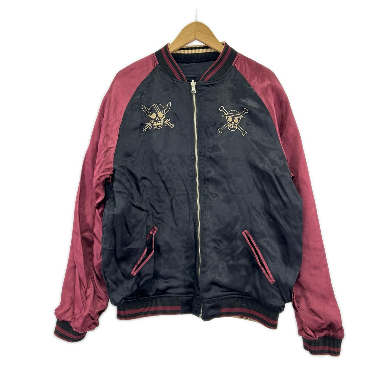 ジャケット 絡繰魂×ONE PIECE ﾘﾊﾞｰｼﾌﾞﾙ ｼｬﾝｸｽ（XL) ブラック